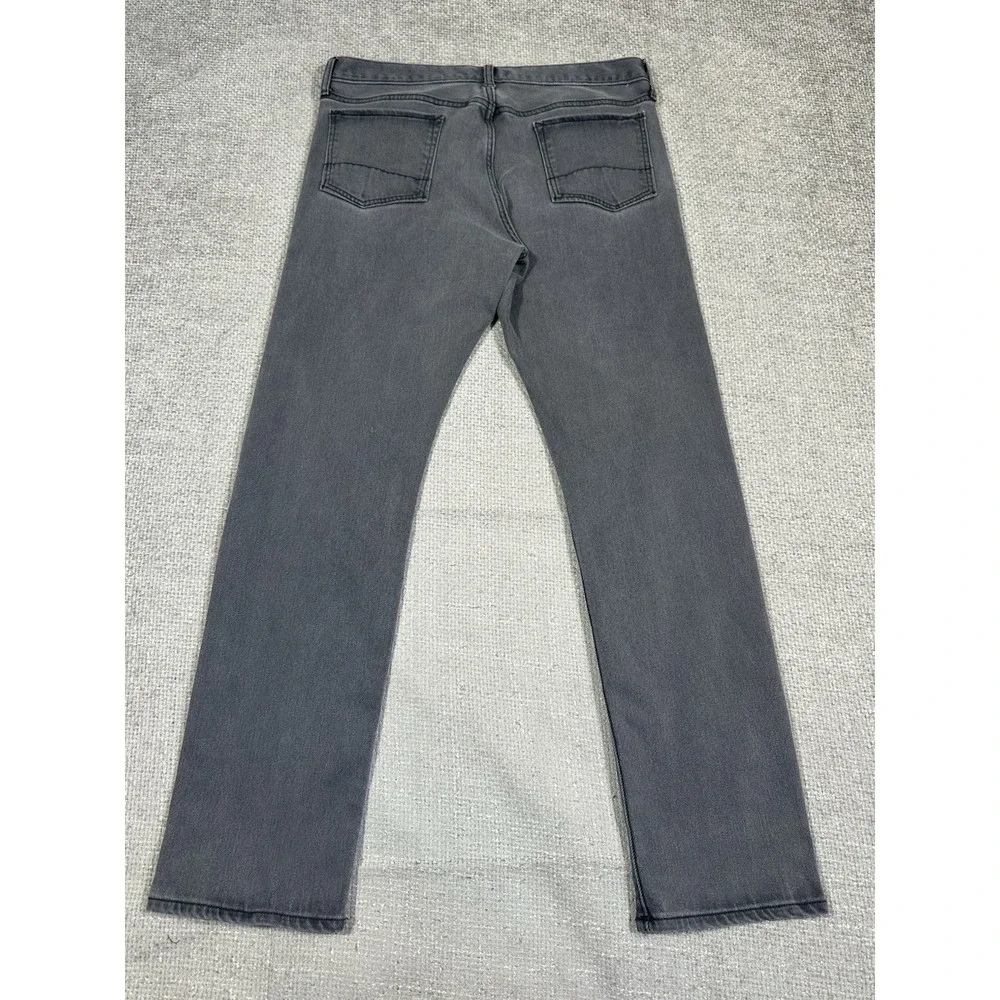 Banana Republic Jeans Mens 34x32‎ Gray Premium Performance Stretch Slim Straight